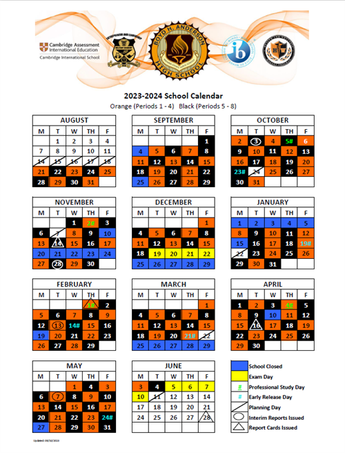 Boyd H. Anderson High School / Calendar